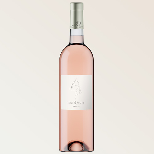 Bouteille de vin de mariage Linéus à personnaliser