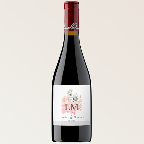 Bouteille de vin de mariage Lysandre à personnaliser
