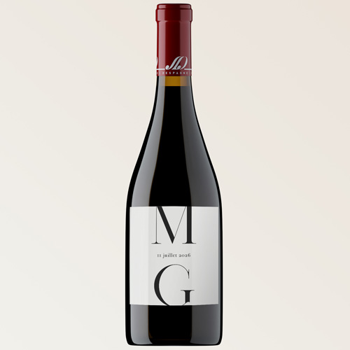 Bouteille de vin de mariage Milan à personnaliser