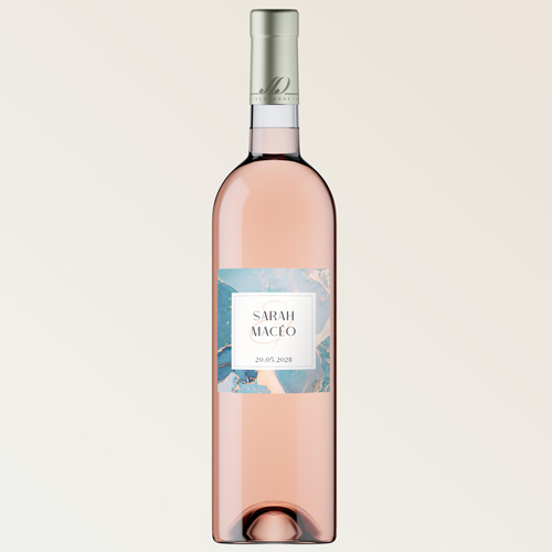 Bouteille de vin de mariage Orion à personnaliser