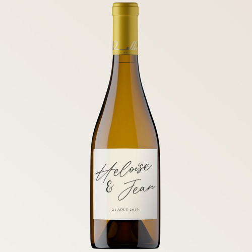 Bouteille de vin de mariage Prénoms à personnaliser
