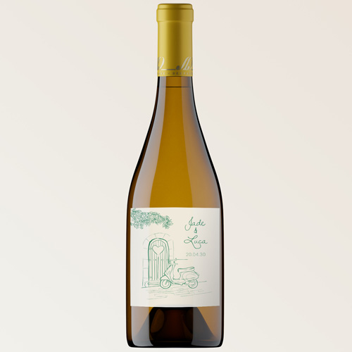Bouteille de vin de mariage Stella à personnaliser