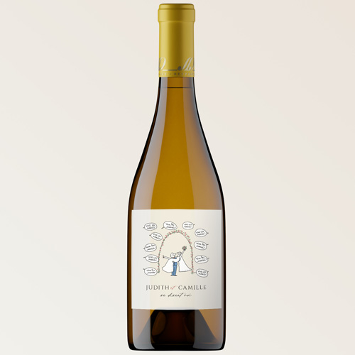 Bouteille de vin de mariage Vive les Mariés à personnaliser