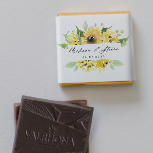 Carré chocolat :univers de mariage Ama à personnaliser