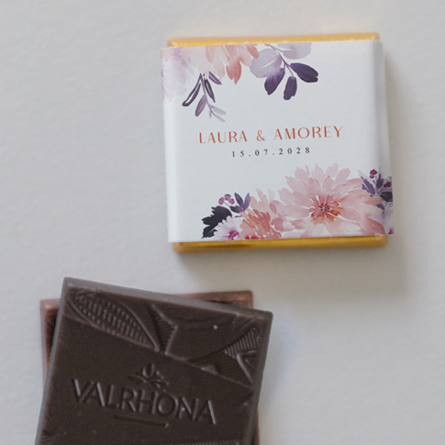 Carré chocolat :univers de mariage Florène à personnaliser
