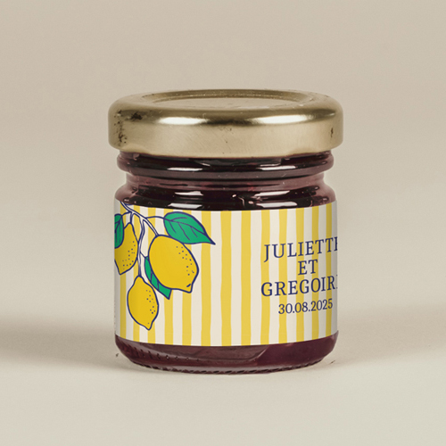 Confiture de mariage Acidulé à personnaliser