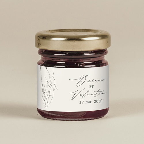 Confiture de mariage Alliance à personnaliser