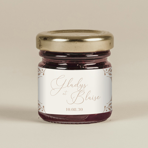 Confiture de mariage Alouette à personnaliser
