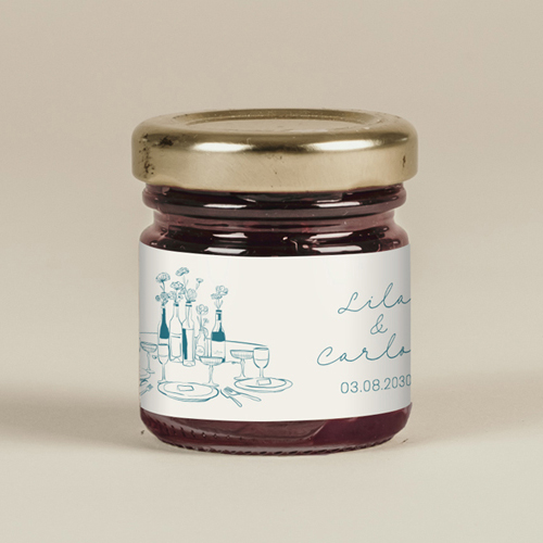 Confiture de mariage Constance à personnaliser