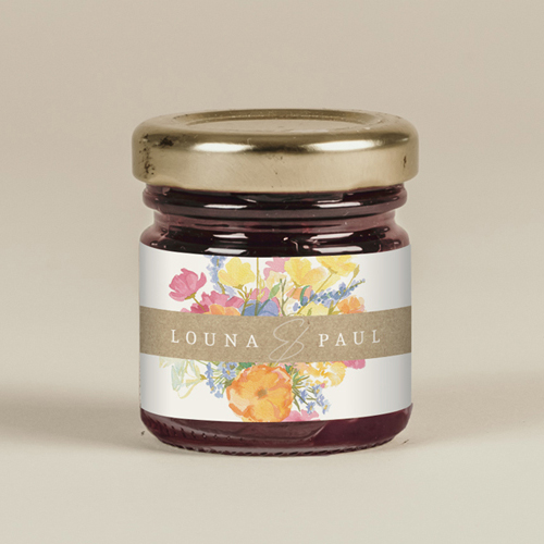Confiture de mariage Corolle à personnaliser