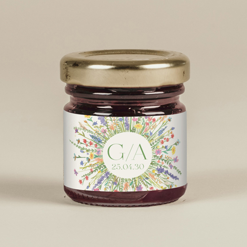 Confiture de mariage Eden à personnaliser