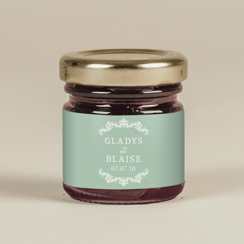 Confiture de mariage Lacewood à personnaliser
