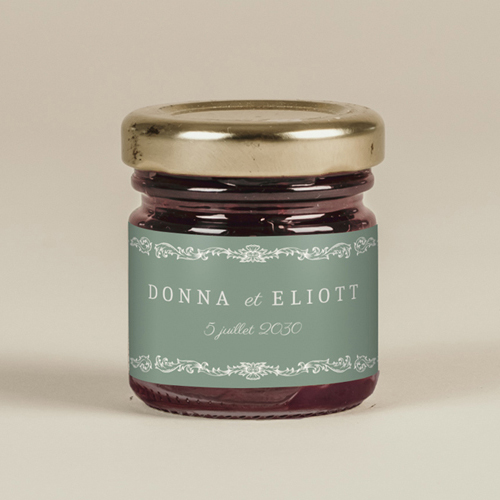 Confiture de mariage Leonor à personnaliser