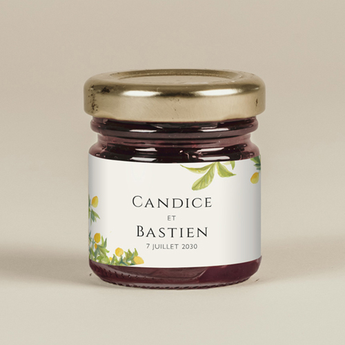 Confiture de mariage Limonier à personnaliser