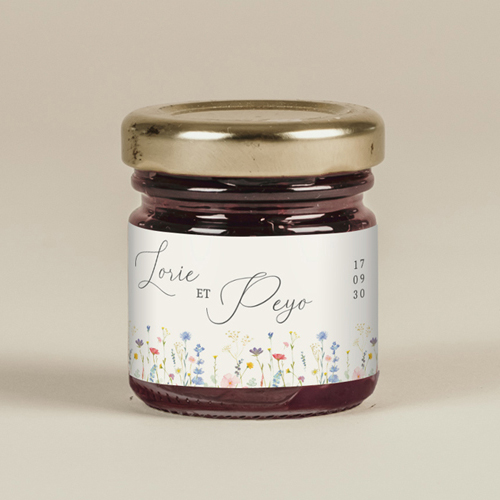 Confiture de mariage Lisière à personnaliser