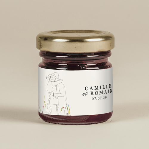 Confiture de mariage Ôde Hommes à personnaliser