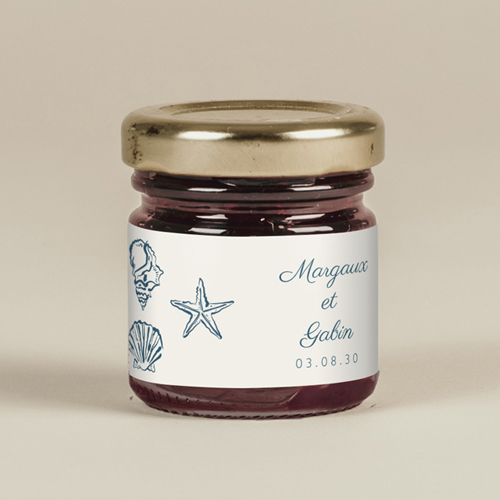 Confiture de mariage Paloma à personnaliser