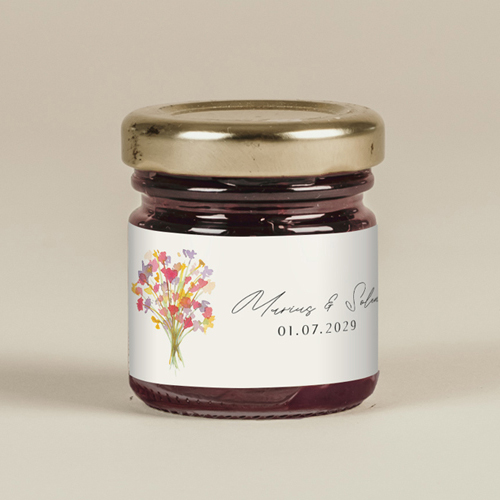 Confiture de mariage Vibrance à personnaliser