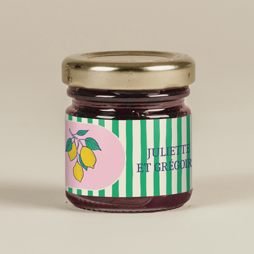 Confiture de mariage Zestine à personnaliser