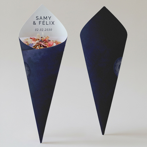 Cornet confettis :univers de mariage Constellation à personnaliser