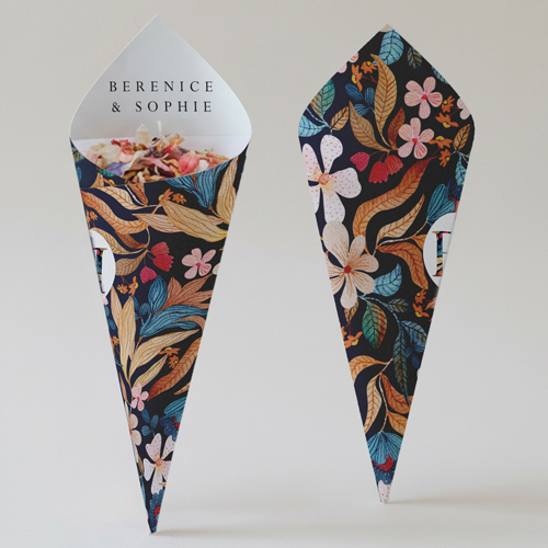 Cornet confettis :univers de mariage Liliya à personnaliser