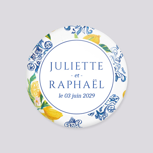 Décapsuleur de mariage Lemon Vibes à personnaliser