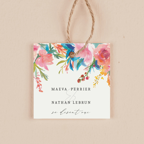 Étiquette carrée de mariage Elixir à personnaliser