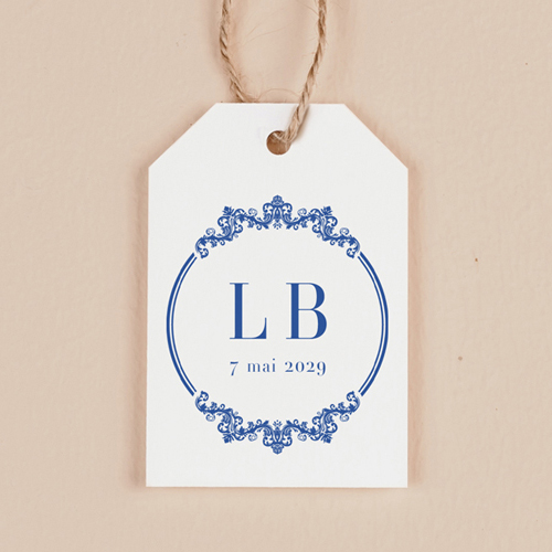 Étiquette rectangulaire de mariage Armand à personnaliser