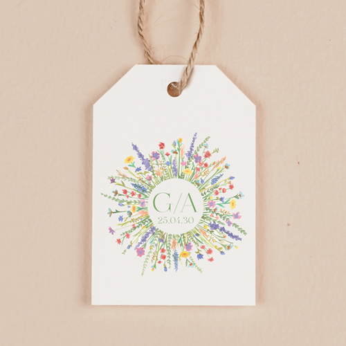 Étiquette rectangulaire de mariage Eden à personnaliser