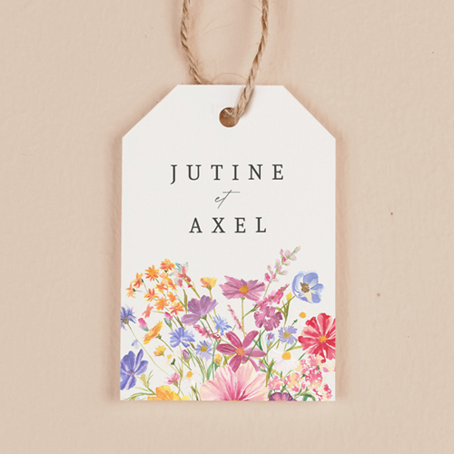 Étiquette rectangulaire de mariage Jubile à personnaliser