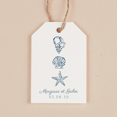 Étiquette rectangulaire de mariage Paloma à personnaliser