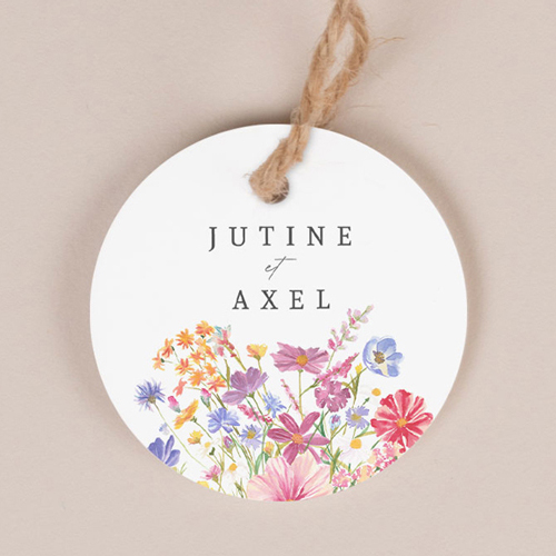 Etiquette ronde de mariage Jubile à personnaliser