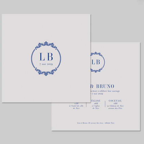 Faire-part de mariage Armand à personnaliser