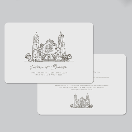 Faire-part de mariage Basilia à personnaliser