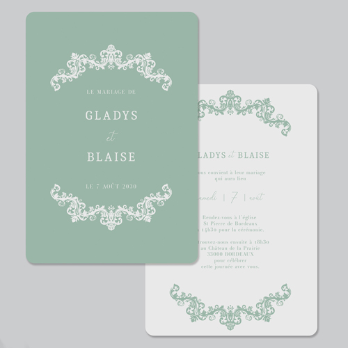 Faire-part de mariage Lacewood à personnaliser