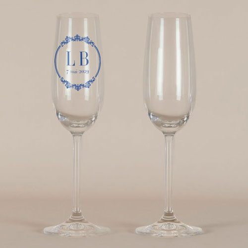 Flûte à champagne de mariage Armand à personnaliser