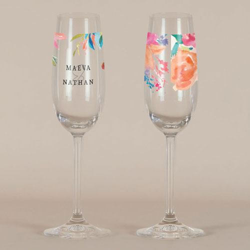 Flûte à champagne de mariage Elixir à personnaliser