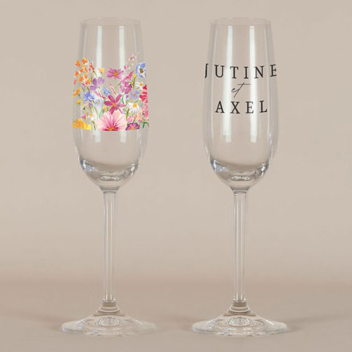 Flûte à champagne de mariage Jubile à personnaliser