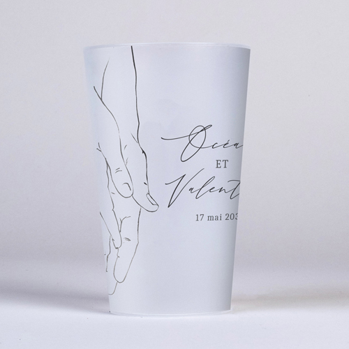 Gobelet :univers de mariage Alliance à personnaliser