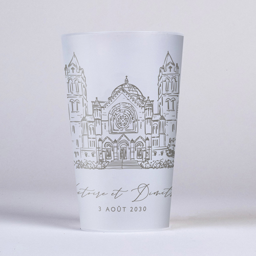 Gobelet :univers de mariage Basilia à personnaliser