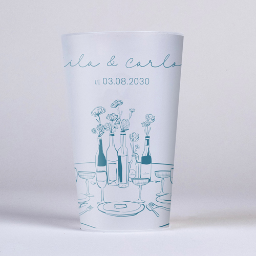 Gobelet :univers de mariage Constance à personnaliser