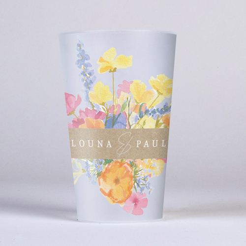 Gobelet :univers de mariage Corolle à personnaliser