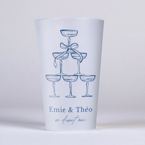 Gobelet :univers de mariage Cristel à personnaliser