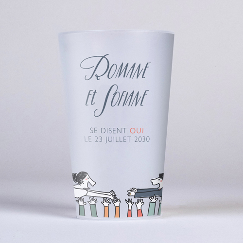 Gobelet :univers de mariage Crowd Surfin à personnaliser