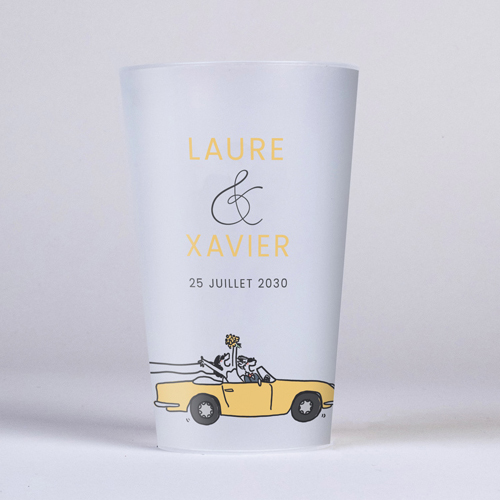 Gobelet :univers de mariage Décapotable à personnaliser