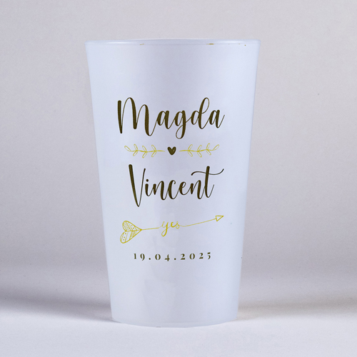 Gobelet :univers de mariage Flèche One à personnaliser