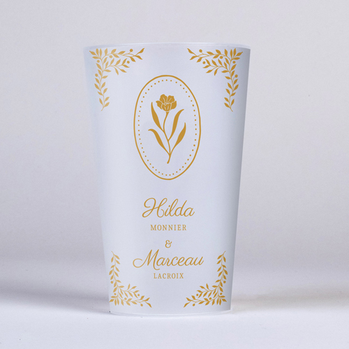 Gobelet :univers de mariage Ivyrose à personnaliser