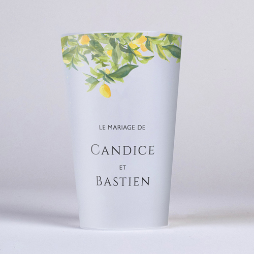 Gobelet :univers de mariage Limonier à personnaliser