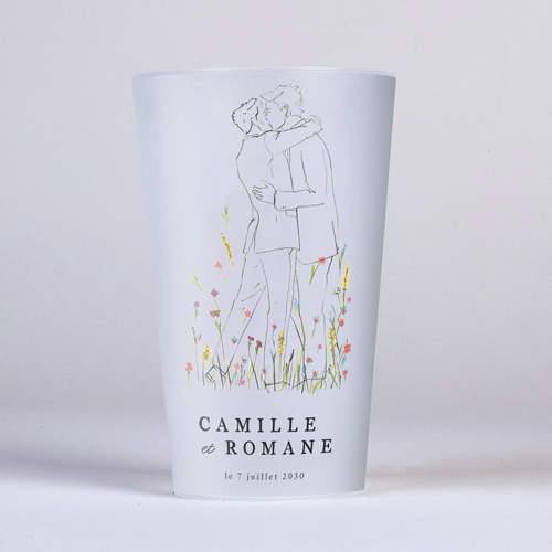 Gobelet :univers de mariage Ôde Hommes à personnaliser