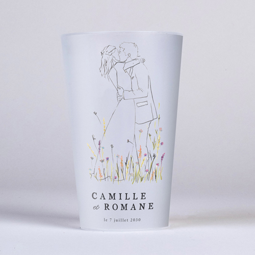 Gobelet :univers de mariage Ôde à personnaliser